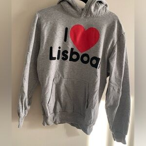 I Love Lisboa (Portugal) Hoodie - Grey